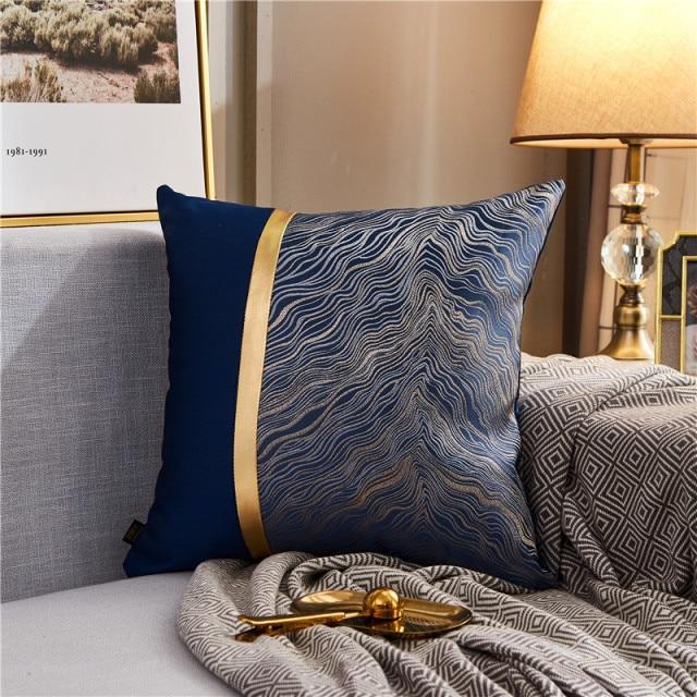 Housse de Coussin 45x45cm Bleu