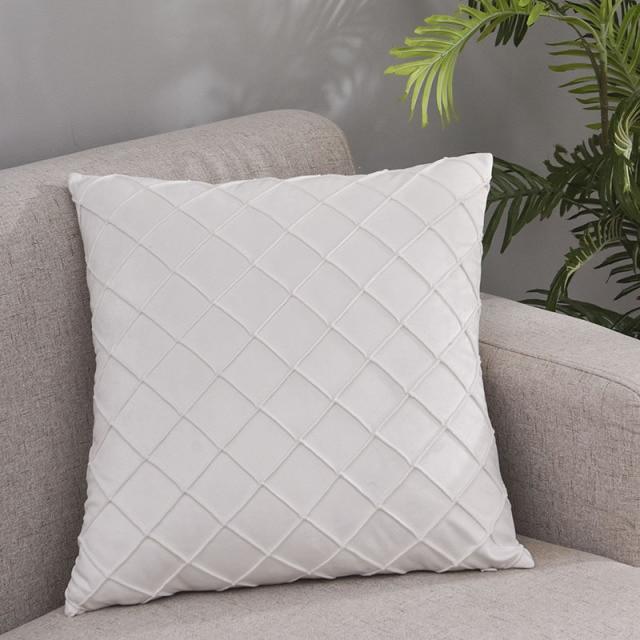 Housse de Coussin 50x50cm Jonson Blanc