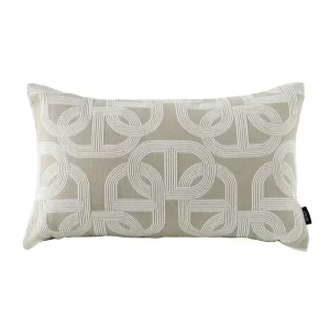housse de coussin jacquard avoine