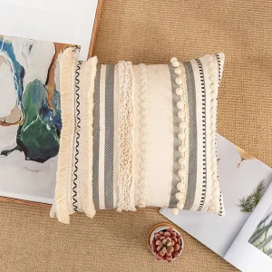 Housse de coussin bohème 45x45cm