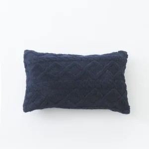 Housse de coussin lombaire peluche 30x50cm