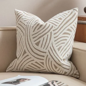 housse de coussin design jacquard