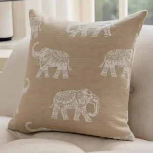 housse de coussin jacquard