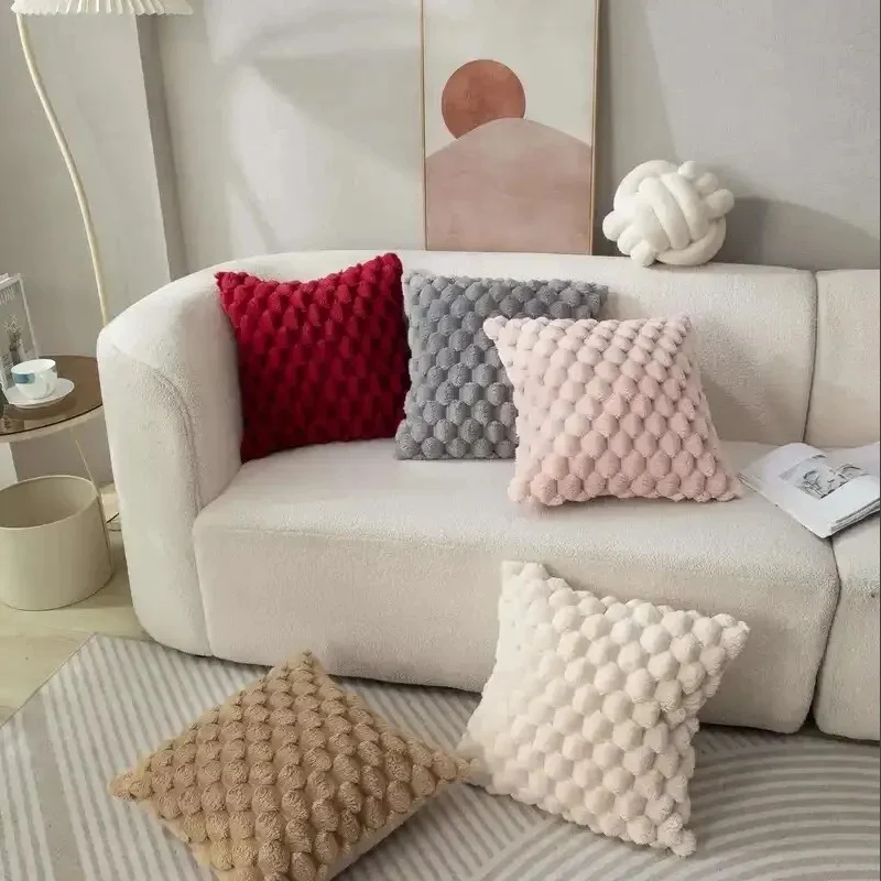 déco chic coussin peluche