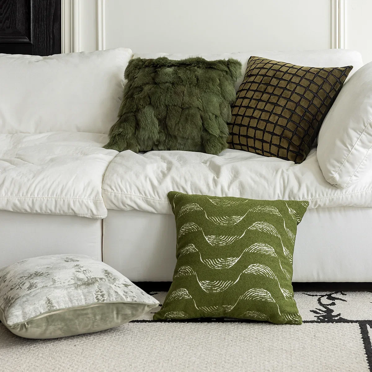 housse verte luxe