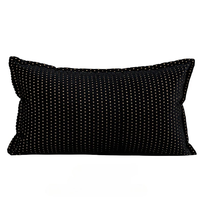 Housse de coussin 30 x 50 cm - marron café - décorative moderne en velours