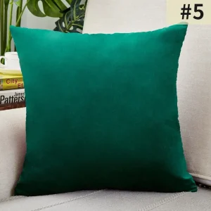 housse de coussin velours vert