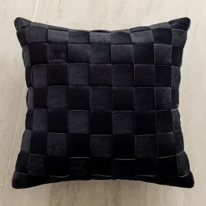 housse de coussin noir style italien