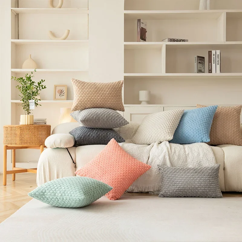 coussin 50x50 velours côtelé