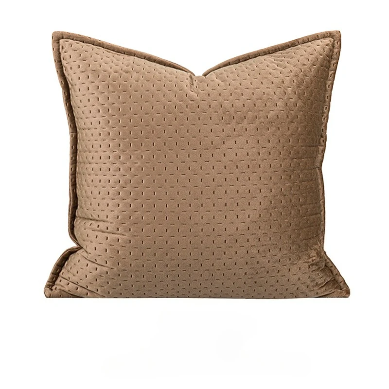 Housse de coussin beige taupe