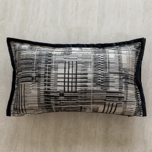 housse de coussin en noir et blanc